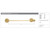 Emtek 28022US14 Polished Nickel 24" Modern Brass Towel Bar