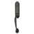 Emtek 3043US19 Flat Black Charleston Style Dummy Mortise Entryset with Your Choice of Handle