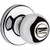 Kwikset 300P-26 Polo Knob Privacy Door Lock with 6AL Latch and RCS Strike Bright Chrome Finish