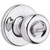 Kwikset 300T-26 Tylo Knob Privacy Door Lock with 6AL Latch and RCS Strike Bright Chrome Finish