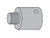 LCN SEM7810E075DKBRZ 3/4" Magnet Extension 695 Dark Bronze Finish