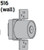 LCN SEM7840516AL Magnet Core Assembly for SEM7840 689 Aluminum Finish