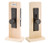 Emtek 3144US26 Polished Chrome Artemis Style Dummy Mortise Entry Set with Your Choice of Handle