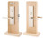 Emtek 3145US26 Polished Chrome Mormont Style Dummy Mortise Entry Set with Your Choice of Handle