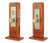 Emtek 3125TWB Tumbled Bronze Rectangular Style Dummy Mortise Entry Set with Your Choice of Handle