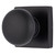 Brinks E2426122 Mendocino Series Passage Contemporary Ball Knob and Square Rose with 4 Way Adjustable Latch and Round Corner Full Lip Strike Matte Black Finish