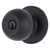 Brinks E2415122 Raleigh Series Keyed Entry Transitional Ball Knob and Round Rose with 4 Way Adjustable Latch and Round Corner Full Lip Strike Matte Black Finish