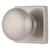 Brinks E2426119 Mendocino Series Passage Contemporary Ball Knob and Square Rose with 4 Way Adjustable Latch and Round Corner Full Lip Strike Satin Nickel Finish