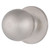 Brinks E2425119 Raleigh Series Passage Transitional Ball Knob and Round Rose with 4 Way Adjustable Latch and Round Corner Full Lip Strike Satin Nickel Finish