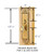 Emtek 3309US7 French Antique Versailles Style Single Cylinder Mortise Entryset with your Choice of Handle