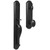 Weslock 07680-2M2SL2D Wiltshire Single Cylinder Handle set with Durham Knob in the Black finish