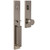 Weslock 02890-N4NSL2D Xanthis Single Cylinder Handle set with Mesa Knob Trim with Adjustable Latch and Round and Square Corner Strikes Satin Nickel Finish