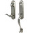 Weslock R6651-NUNSL2D Mansion Single Cylinder Handle set with Right Hand Bordeau lever in the Satin Nickel