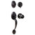 Weslock 02815-1G10020 Hillcrest Dummy Handle set with Hudson Trim Oil Rubbed Bronze Finish