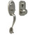 Weslock 01441-NINSL2D Lexington 1400 Series Panic Proof Entry with Interior Impresa Knob Satin Nickel Finish