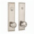 Weslock 06671ININSL2D Atteberry Single Cylinder Handle set with Impresa Knob in the Satin Nickel