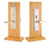 Emtek 3506US7 French Antique Manhattan Style Single Cylinder Mortise Entry set with your Choice of Handle