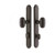 Emtek 4044MB Medium Bronze 1-1/2" x 11" Sandcast Arched Style Dummy, Pair Sideplate Lockset