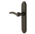 Emtek 4041-TWB Tumbled White Bronze 2" x 10" Sandcast Arched Style Non-Keyed Dummy, Single Sided Narrow Sideplate Lockset