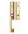 Emtek 4221US7 French Antique Wilshire Brass Tubular Style Double Cylinder Entryset with Your Choice of Handle