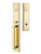 Emtek 4222US3 Lifetime Brass Melrose Brass Tubular Style Double Cylinder Entryset with Your Choice of Handle