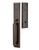 Emtek 4222US10B Oil Rubbed Bronze Melrose Brass Tubular Style Double Cylinder Entryset with Your Choice of Handle