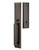 Emtek 4202US10B Oil Rubbed Bronze Melrose Brass Tubular Style Dummy Entryset with Your Choice of Handle