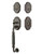 Emtek 4320US10B Oil Rubbed Bronze Knoxville Brass Tubular Style Double Cylinder Entryset with Your Choice of Handle