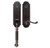 Emtek 4321US10B Oil Rubbed Bronze Orleans Brass Tubular Style Double Cylinder Entryset with Your Choice of Handle