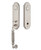 Emtek 4321US15A Pewter Orleans Brass Tubular Style Double Cylinder Entryset with Your Choice of Handle