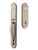 Emtek 4324US15A Pewter Wilmington Brass Tubular Style Double Cylinder Entryset with Your Choice of Handle