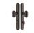 Emtek 4444FB Flat Black 1-1/2" x 11" Sandcast Arched Style 3-3/8" C-to-C Passage/Single Keyed Sideplate Lockset