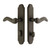 Emtek 4442FB Flat Black 2" x 10" Sandcast Arched Style 3-3/8" C-to-C Passage/Single Keyed Sideplate Lockset