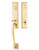 Emtek 4404US7 French Antique Adams Brass Tubular Style Dummy Entryset with Your Choice of Handle