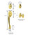 Emtek 4400US10B Oil Rubbed Bronze Saratoga Brass Tubular Style Dummy Entryset with Your Choice of Handle