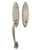 Emtek 4421US15A Pewter Marietta Brass Tubular Style Double Cylinder Entryset with Your Choice of Handle