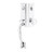 Emtek 4414US26 Polished Chrome Adams Brass Tubular Style Single Cylinder Entryset with Your Choice of Handle