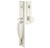 Emtek 4415US15 Satin Nickel Jefferson Brass Tubular Style Single Cylinder Entryset with Your Choice of Handle