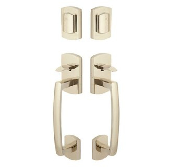 Emtek 455727-TWB Tumbled White Bronze Sandcast Bronze Ridgemont Tubular Style Dummy Grip by Grip Entryset