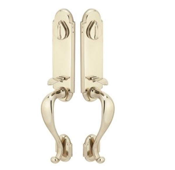 Emtek 454111-TWB Tumbled White Bronze Sandcast Bronze Remington Tubular Style Double Cylinder Grip by Grip Entryset 