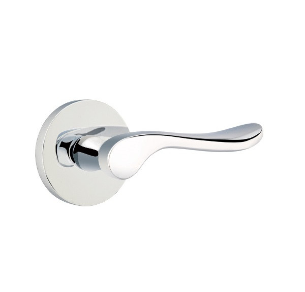 Emtek LU-US26-PHD Polished Chrome Luzern (Pair) Half Dummy Levers with Your Choice of Rosette