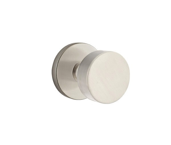 Emtek ROU-US15-PHD Satin Nickel Round (Pair) Half Dummy Knobs with Your Choice of Rosette