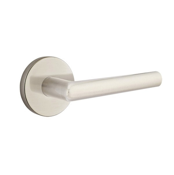 Emtek STU-US15-PHD Satin Nickel Stuttgart (Pair) Half Dummy Levers with Your Choice of Rosette