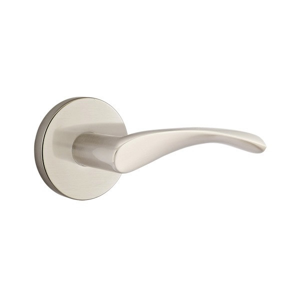 Emtek TRT-US15-PHD Satin Nickel Triton (Pair) Half Dummy Levers with Your Choice of Rosette