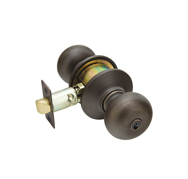 Emtek WC-MB-FD Medium Bronze Winchester Dummy Keyed Entry Knob with Your Choice of Rosette