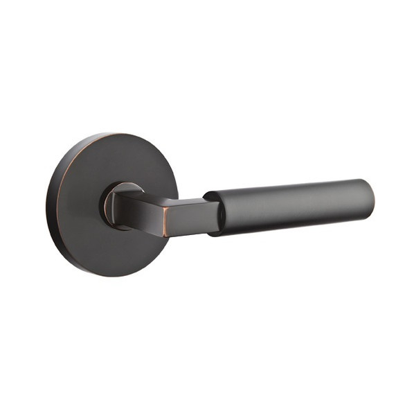 Emtek HEC-US10B-PASS Oil Rubbed Bronze Hercules Passage Lever with Your Choice of Rosette