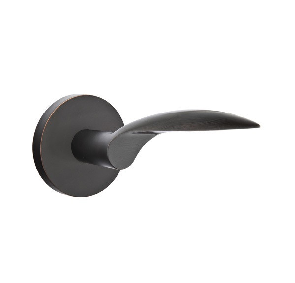 Emtek MC-US10B-PASS Oil Rubbed Bronze Mercury Passage Lever with Your Choice of Rosette