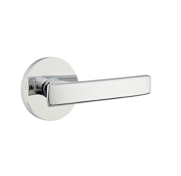 Emtek GV-US26-PASS Polished Chrome Geneva Passage Lever with Your Choice of Rosette