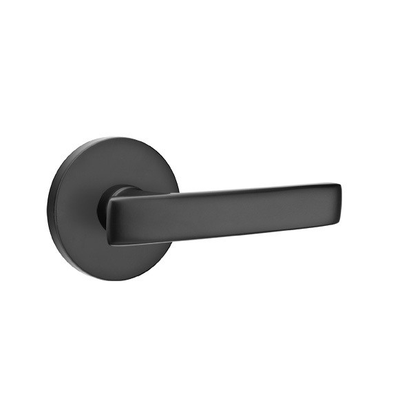 Emtek GV-US19-PRIV Flat Black Geneva Privacy Lever with Your Choice of Rosette