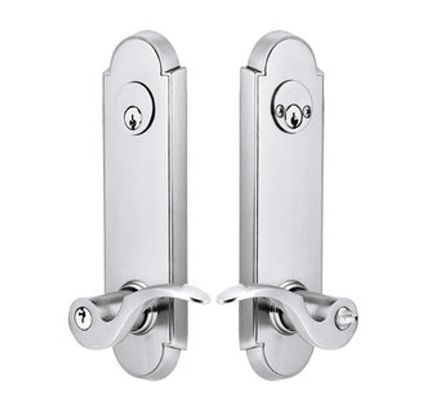 Emtek 5328US26 Polished Chrome Annapolis 2-Point Double Cylinder Key In Lockset